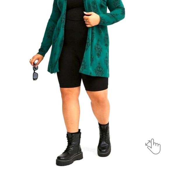 TORRID Disney Haunted Mansion Forest Biome Green Hooded Cardigan 4X - Picture 5 of 15